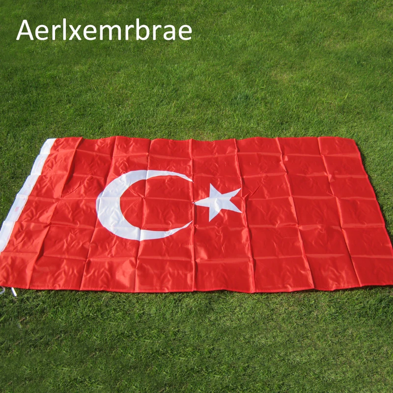 aerlxembrae флаг Турции 3FT X 5FT флаги турецкий 90x150 см висящий Национальный флаг Турции