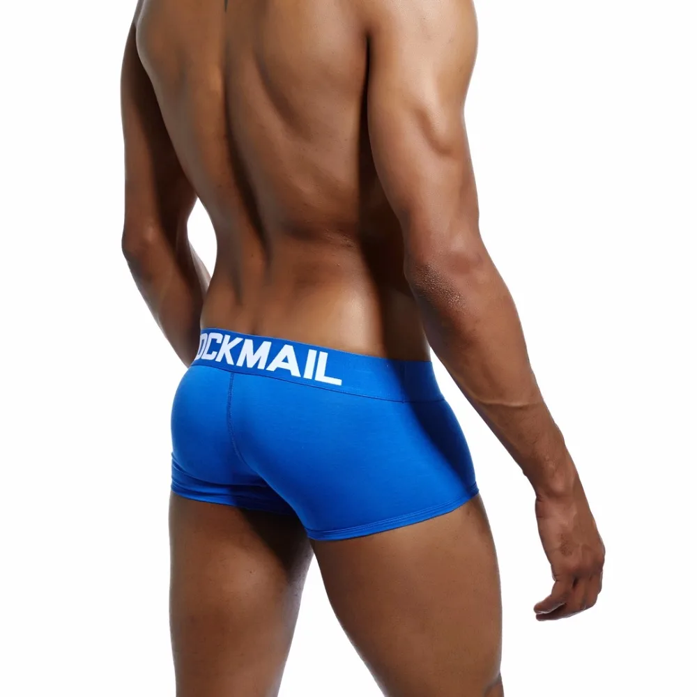 Бренд JOCKMAIL, 6 ценовых упаковок, сексуальное мужское нижнее белье, боксеры, шорты, мужские трусы, мужские хлопковые Гей Нижнее белье, домашнее ночное и нижнее белье