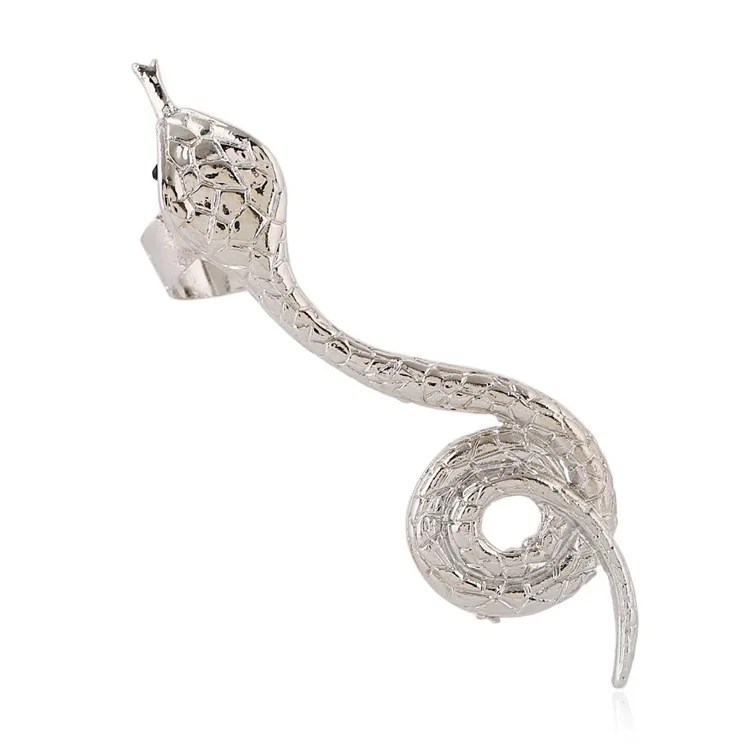 Змея серьги в стиле панк-рок сплава уха клип Кафф букле d'oreille Aretes Oreille Pendientes Mujer |