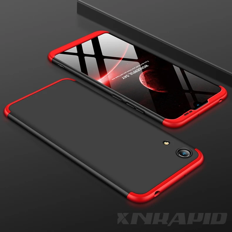 Чехол для Honor 8A Pro, чехол 360, полная защита, ударопрочный, матовый, твердый, поликарбонат, чехол для huawei Honor 8A Play, чехол