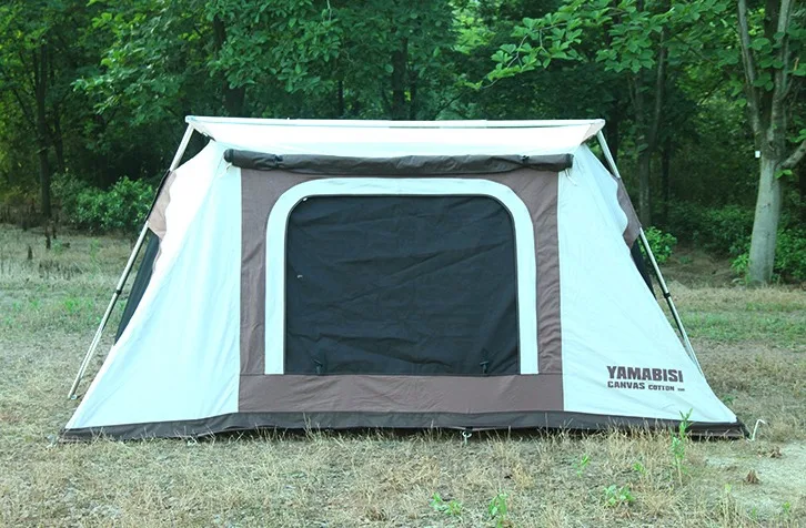 Водонепроницаемая Всесезонная палатка на 4 человек из хлопкового полотна для