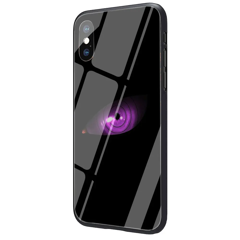Черный чехол из закаленного стекла ТПУ с аниме Наруто для iPhone 11 Pro X или 10 8 7 6 6S Plus Xr Xs Max - Цвет: G11