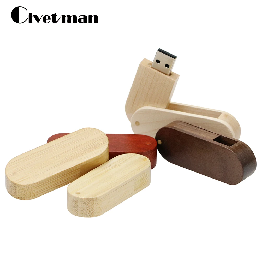 

USB Flash Drives Saber Model Rotate Wood Usb Flash Drive 128GB Pen Drive 256G USB Stick 8GB 16GB 32GB 64GB Memory Stick Pendrive