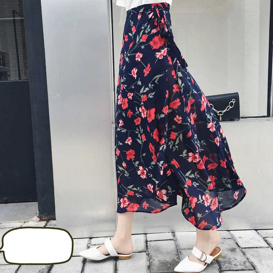 23 цвета с цветочным принтом женские юбки в богемном стиле высокой талией длинное