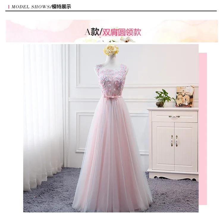 Fashion Lace Long Pink Bridesmaid Dresses Female 2019 Wedding Guest Dress Sleeves Formal Occasion Vestidos Color | Свадьбы и