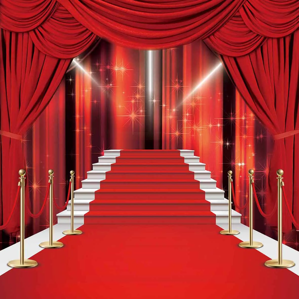 Фотофон Funnytree для фотостудии вечеринки на красной дорожке лестницы день рождения