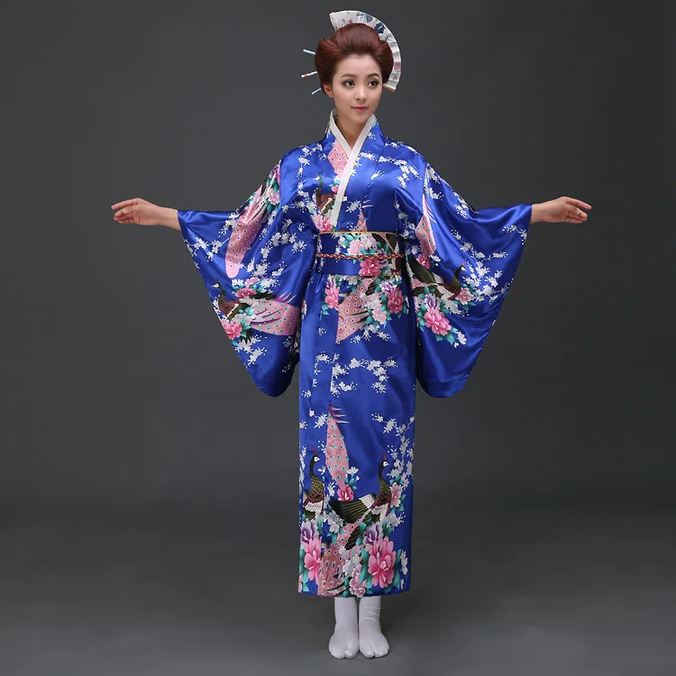 Платье кимоно женское традиционное из искусственного шёлка 89|women yukata|yukata costumejapanese