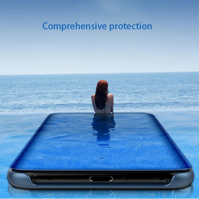 Smart Clear View Mirror Case For Huawei Honor 20i 10 P20 lite Mate 20 pro P10 Plus P30 P8 P9 2017 Nova 3i Shell Flip Stand Cover |