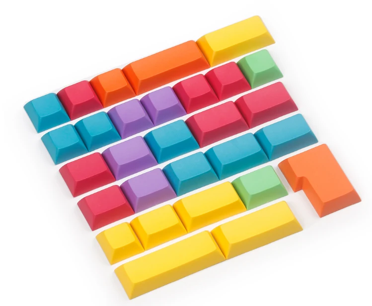 29-key красочные дополнительные Keycaps PBT краситель-sub пустой OEM вишня DSA профиль ANSI ISO для Cherry MX Переключатель механический