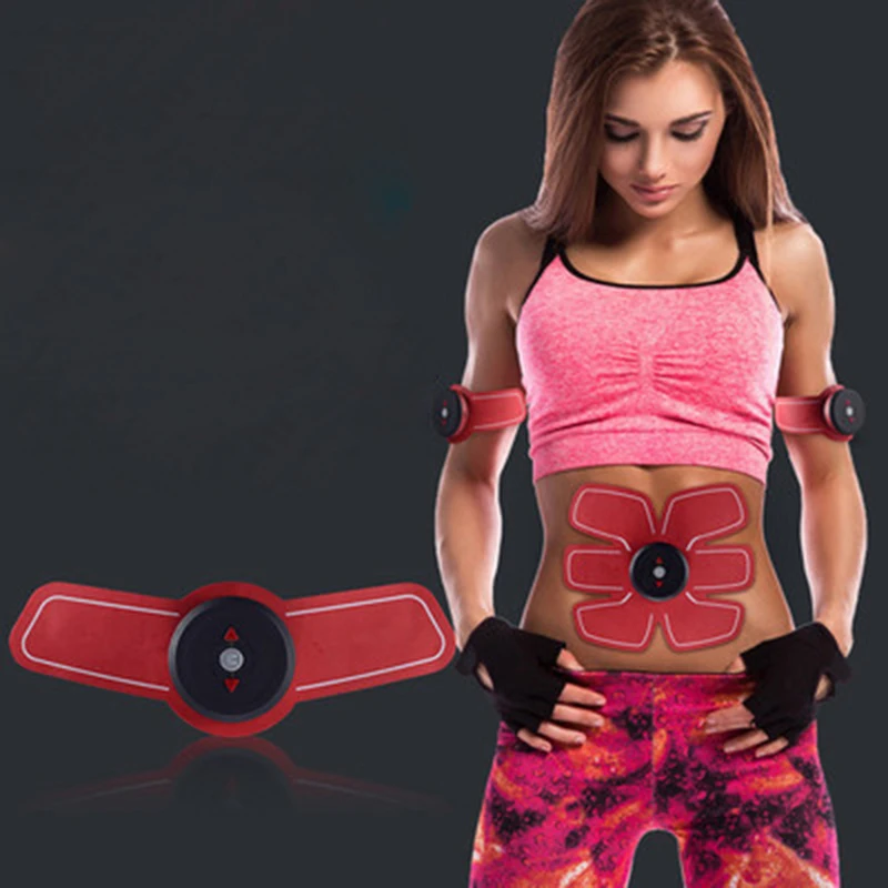 Умный EMS стимулятор мышц живота Электрический массажер для снижения веса
