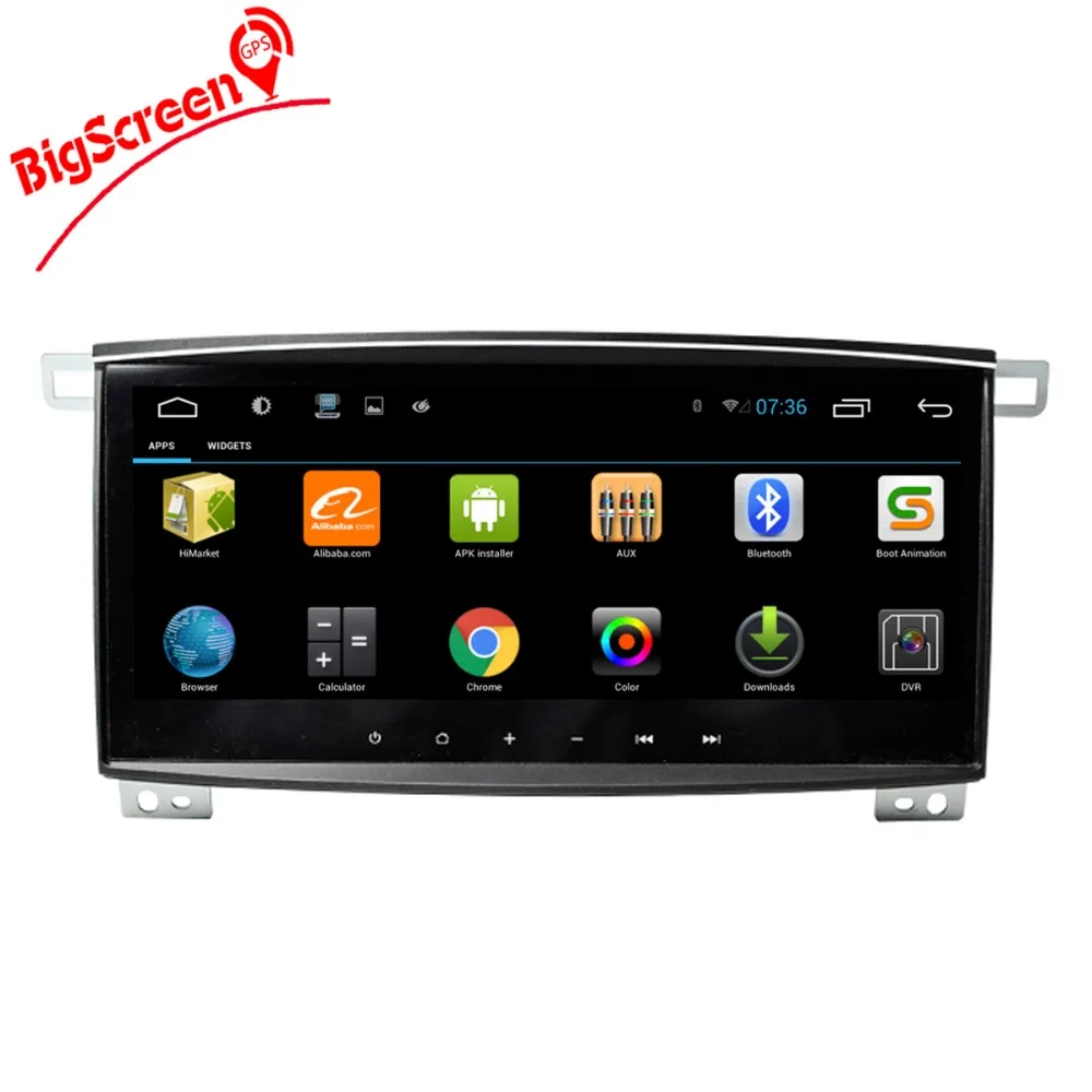 BigScreen 10 2 &quotIPS Гб RAM четырехъядерный автомобильный dvd плеер Android 6 0 для Toyota Land Cruiser 100