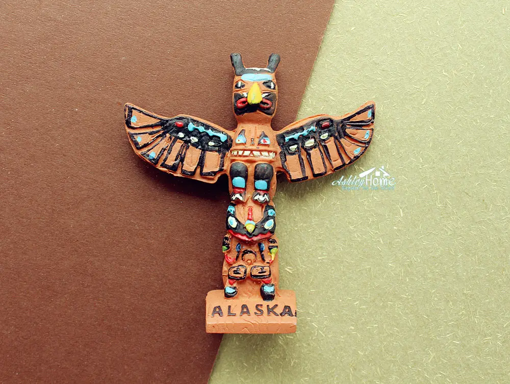 Totem Pole в Кетчикан Аляска США туристический сувенир 3D магнит на холодильник|3d fridge