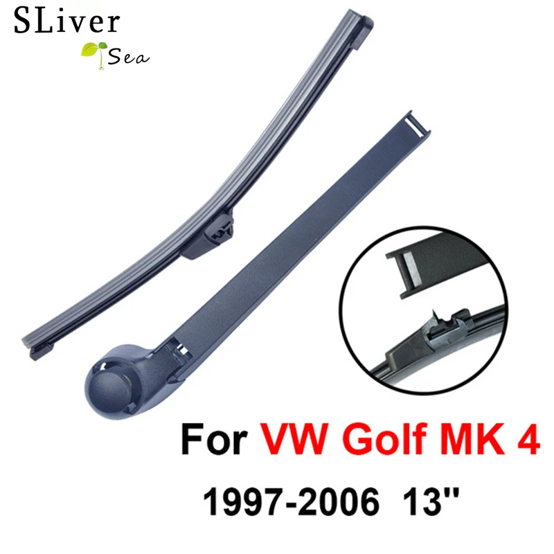 SLIVERYSEA Задняя щетка стеклоочистителя и рычаг для VW Golf MK 4 1997-2006 13 'ɳ/5 дверь