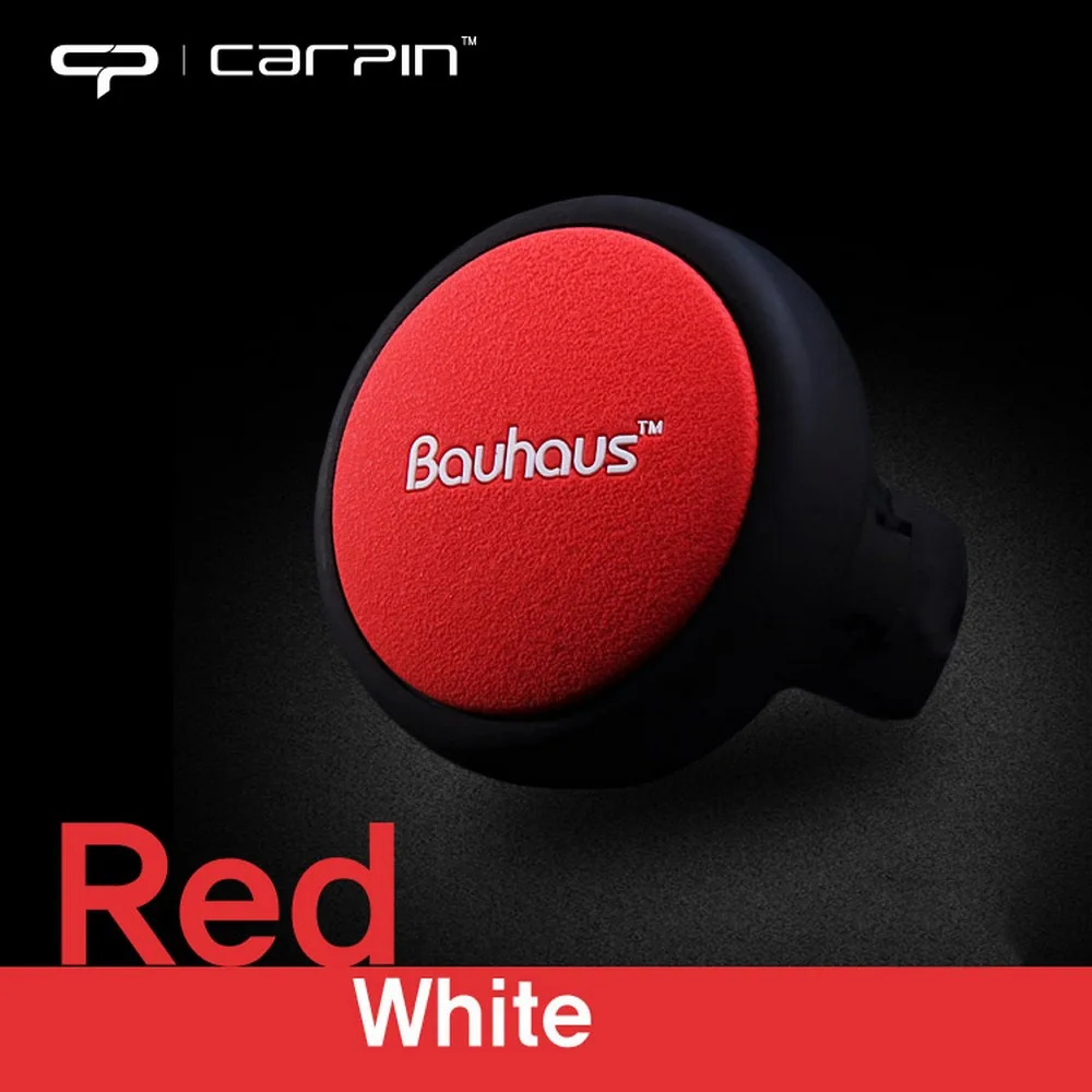 red white 360 градусов ручка рулевого колеса шаровой усилитель Авто Стайлинг ручка контроль усилитель автоматический Спиннер универсальный силиконовый шар - Цвет: red white