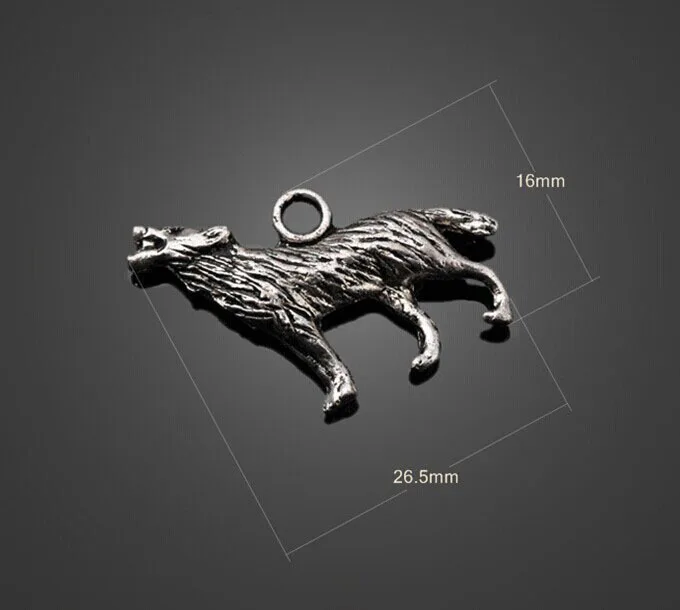 100 шт Античные Подвески Aardwolf из серебряного сплава DIY фурнитура ожерелье браслет