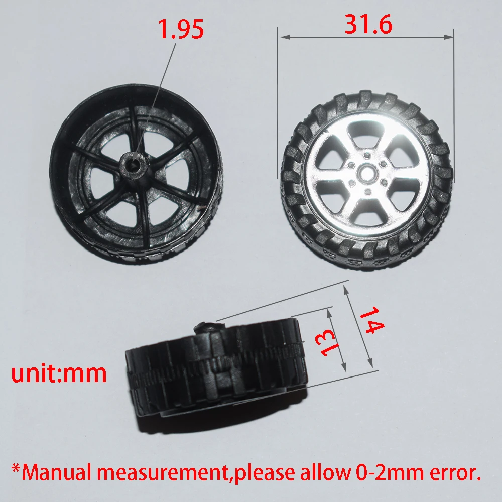 10/100 шт. 2x32 мм пластиковый колесо Радиоуправляемый автомобиль самолёт Робот детские игрушки для мальчиков diy Детские аксессуары Монтессори игрушки nero WT322A