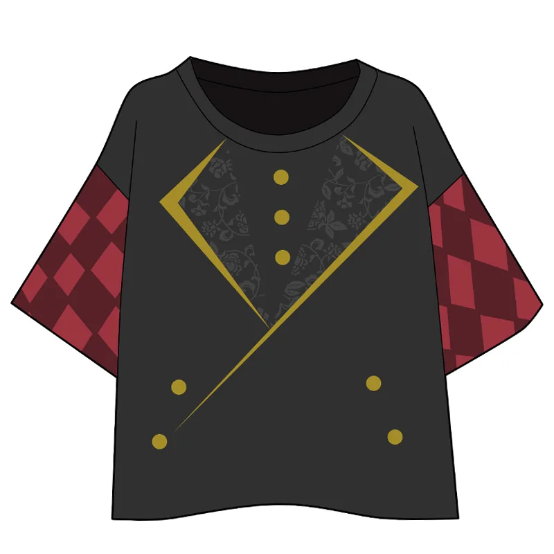 Летняя аниме Touken Ranbu Online Mikazuki Munechika Косплей шифоновая футболка с коротким рукавом