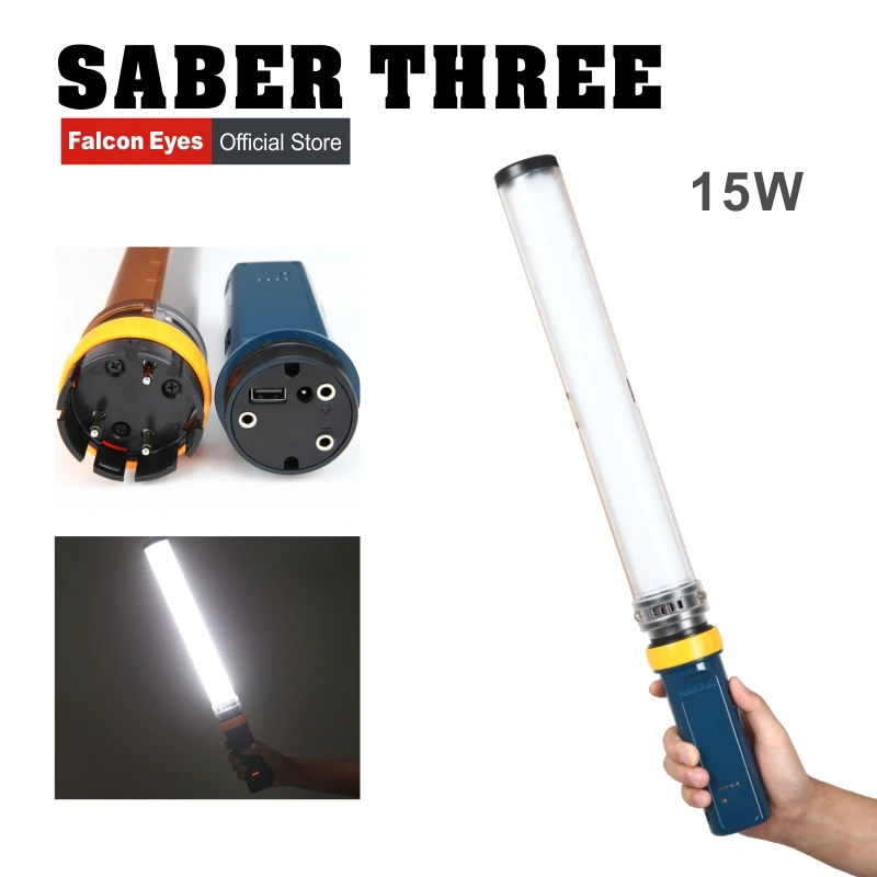 Falcon Eyes Saber3 LED фото видео непресветильник 15W 3200/5600K Высокая мощность CRI95 с