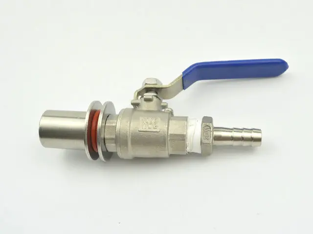 Нержавеющая сталь homebrew чайник шаровой кран комплект w/barb 1/2 &quotBSP 1/2&quot бар
