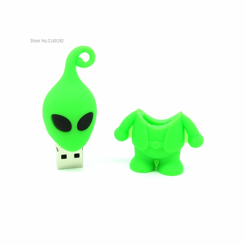 USB-флеш-накопитель с мультяшным инопланетянином 4 ГБ 8 16 32 64 | Компьютеры и офис