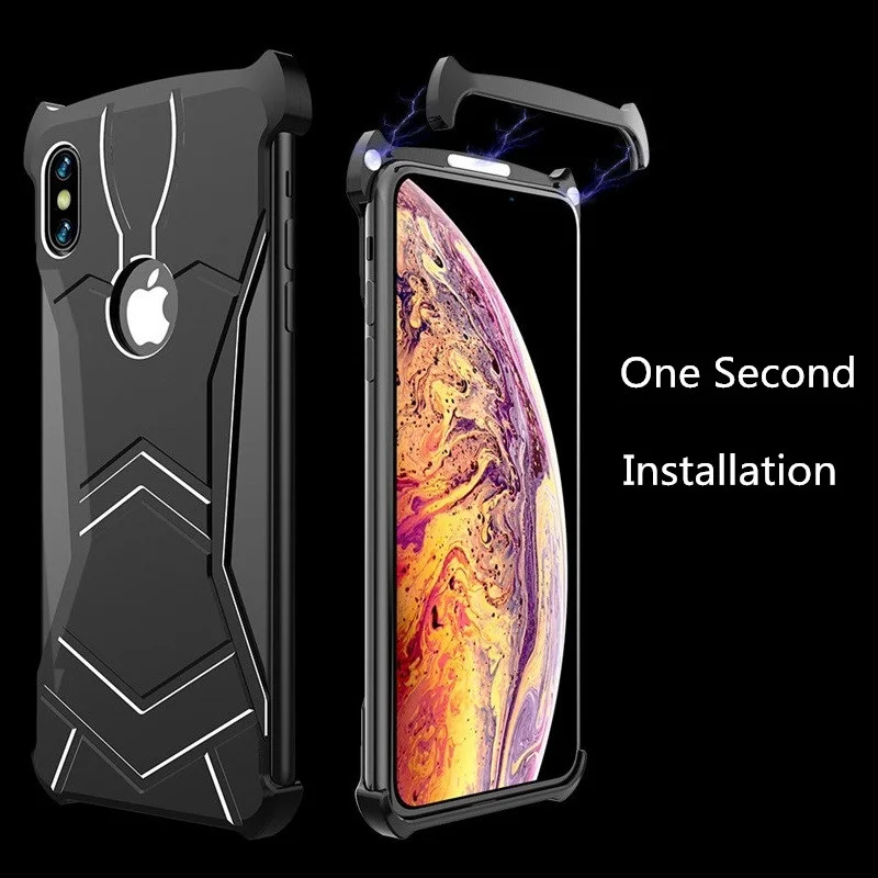 Роскошные чехлы для телефонов R-Just Panther для iPhone XR XS X XS MAX 7 8 Plus ультра тонкий магнитный адсорбционный металлический чехол для iPhone8