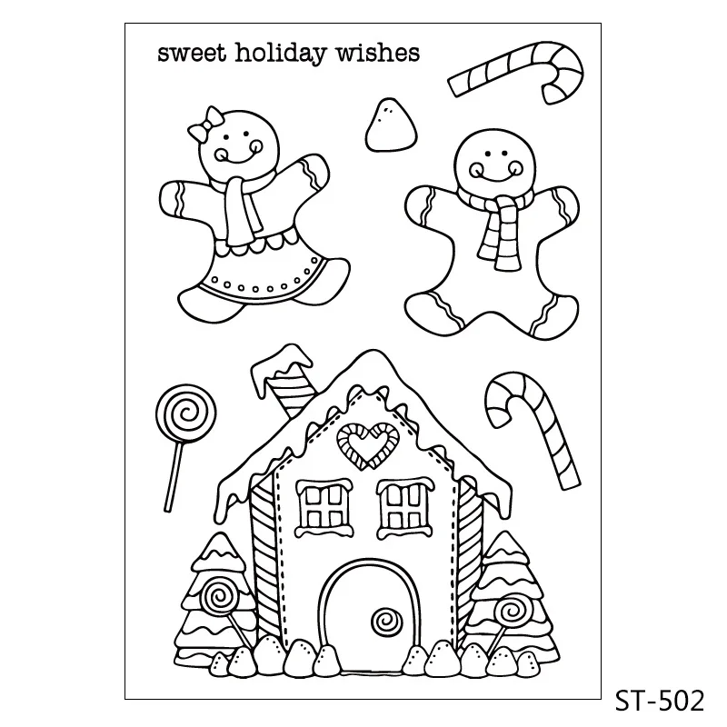 

Snow Doll /House Silicone Clear Stamps/Seal For DIY Scrapbooking Decorative Card Making Craft Fun Decoration Supplies