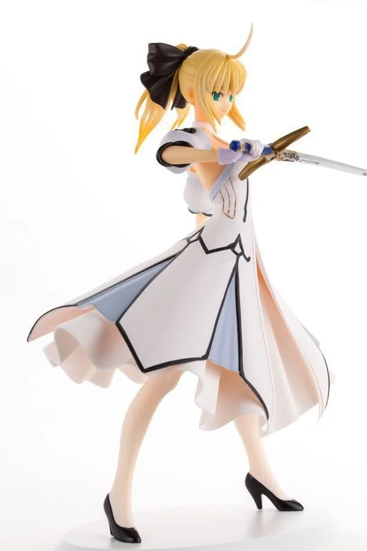 Аниме Fate/Stay White Dress Saber Lily ПВХ экшн-фигурка Коллекционная модель детские игрушки