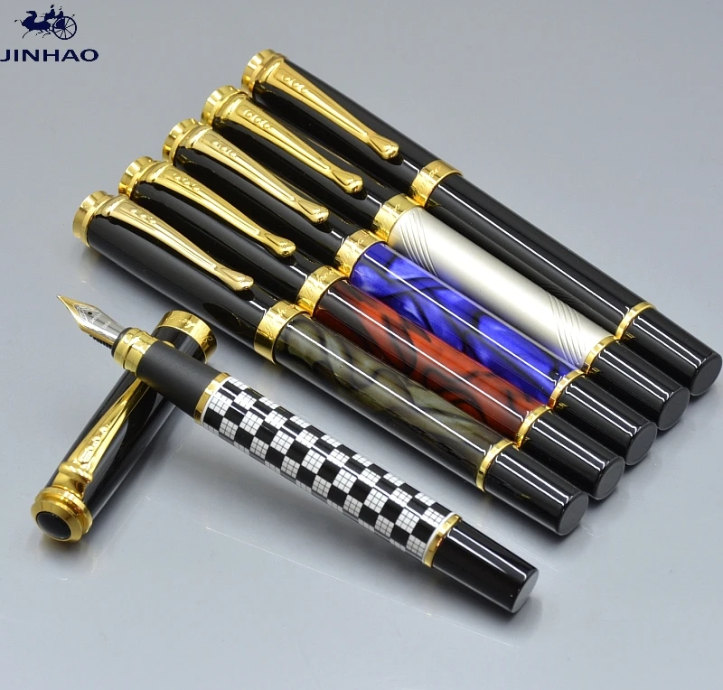 Высокое качество JINHAO 500 6 видов цветов авторучка с золотым зажимом Канцтовары