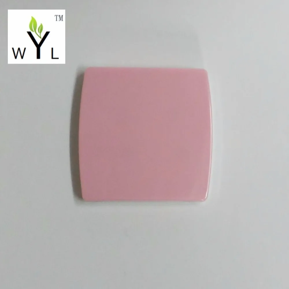 Пустой Розовый поддон для теней век с зеркалом DIY коробка румян многоразовый