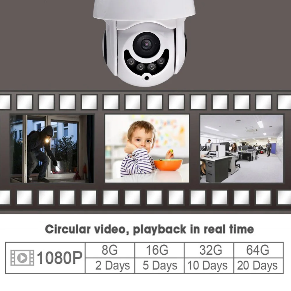 Беспроводная ip-камера WiFi 2MP 1080P PTZ скорость купольная CCTV ИК ONVIF камера наружного видеонаблюдения ipCam Camara внешняя