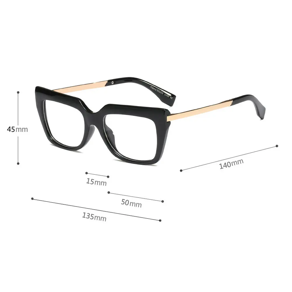 Большие женские очки для чтения MINCL с оправой модные роскошные леопардовые