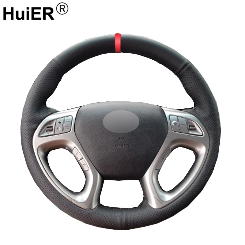 

Маркер HuiER для Хундай ix35, Tucson 2, износостойкий, нескользящий, чехол рулевого колеса автомобиля-2015