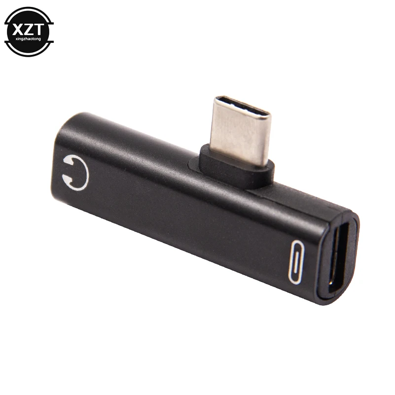 Переходник для зарядки наушников 2 в 1 типа C на 3 5 мм USB аудио адаптер телефонов Xiaomi