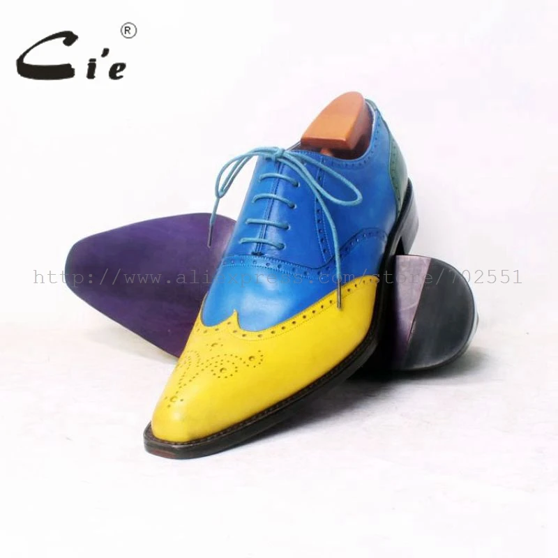 cie BespokeMen Shoe Handmade Men shoe Men's Oxfords Pure Leather Size6-14 Calf Outsole Breathable High Quality OX371 | Обувь