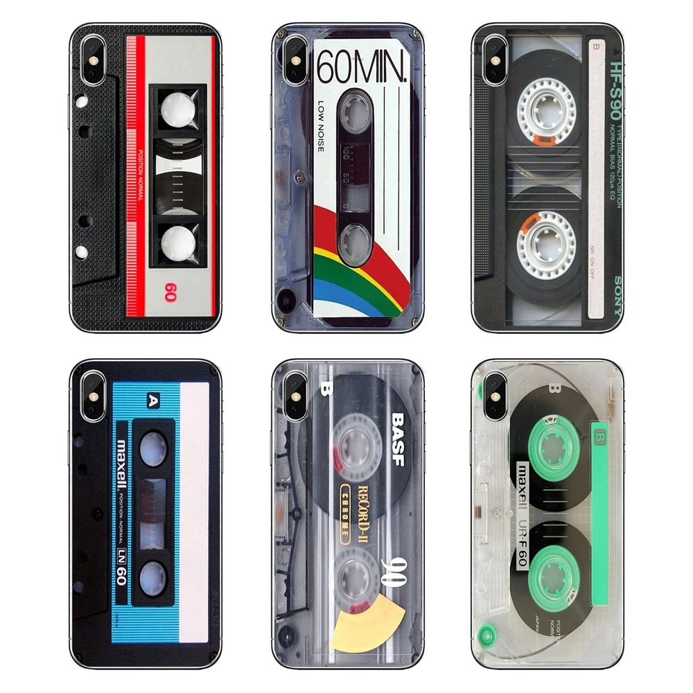 Силиконовые чехлы в ретро стиле со старой лентой 3310 кассеты для iPod Touch iPhone 4 4S 5 5S 5C