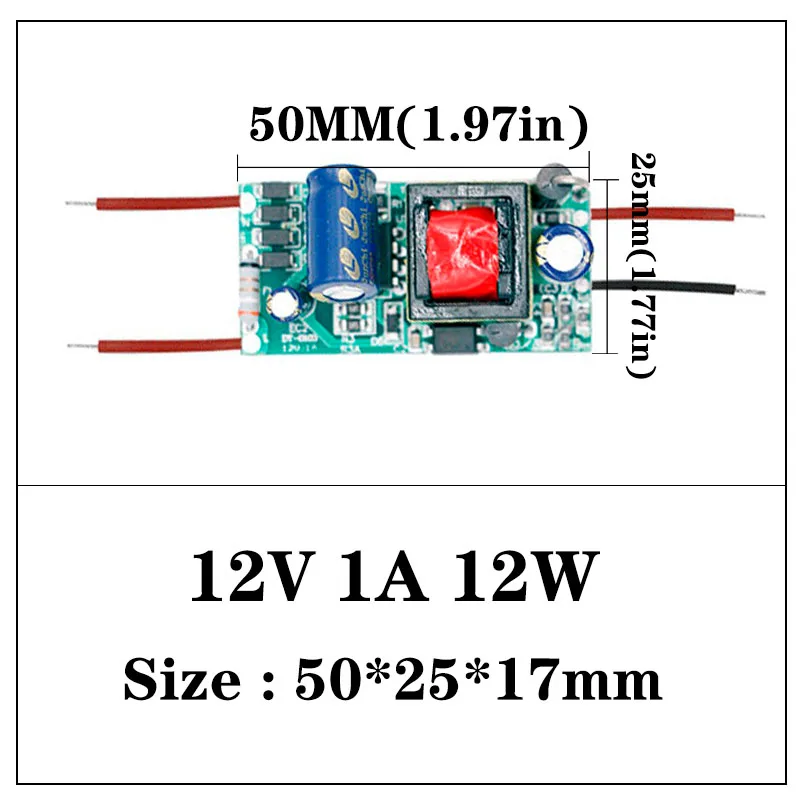 DC24V 1A 1.5A 0.5A 12 Вт 24 Вт 36 Вт Светодиодный драйвер светодиодный Питание 12V светильник трансформаторы 24V Вольт светодиодный s
