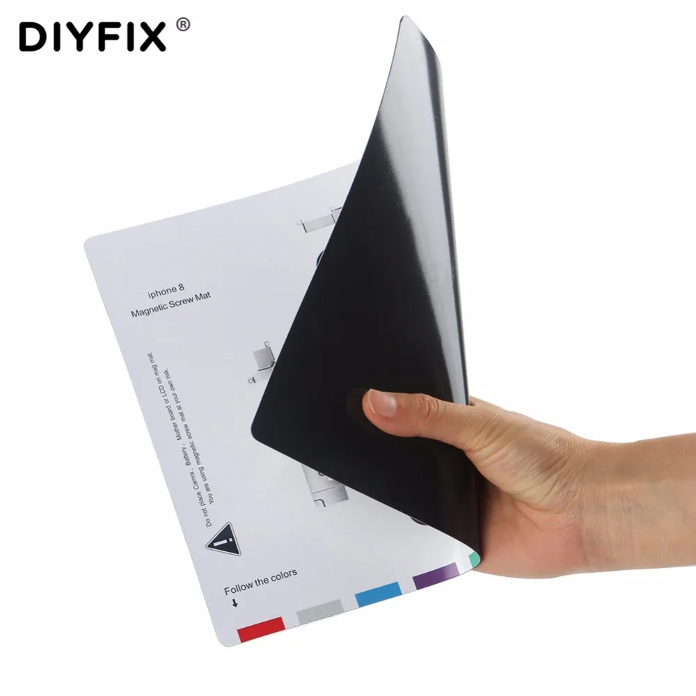 DIYFIX 10 шт. Магнитный винтовой коврик для iPhone 7 8 Рабочий 5 5S 6 6s Plus Набор инструментов