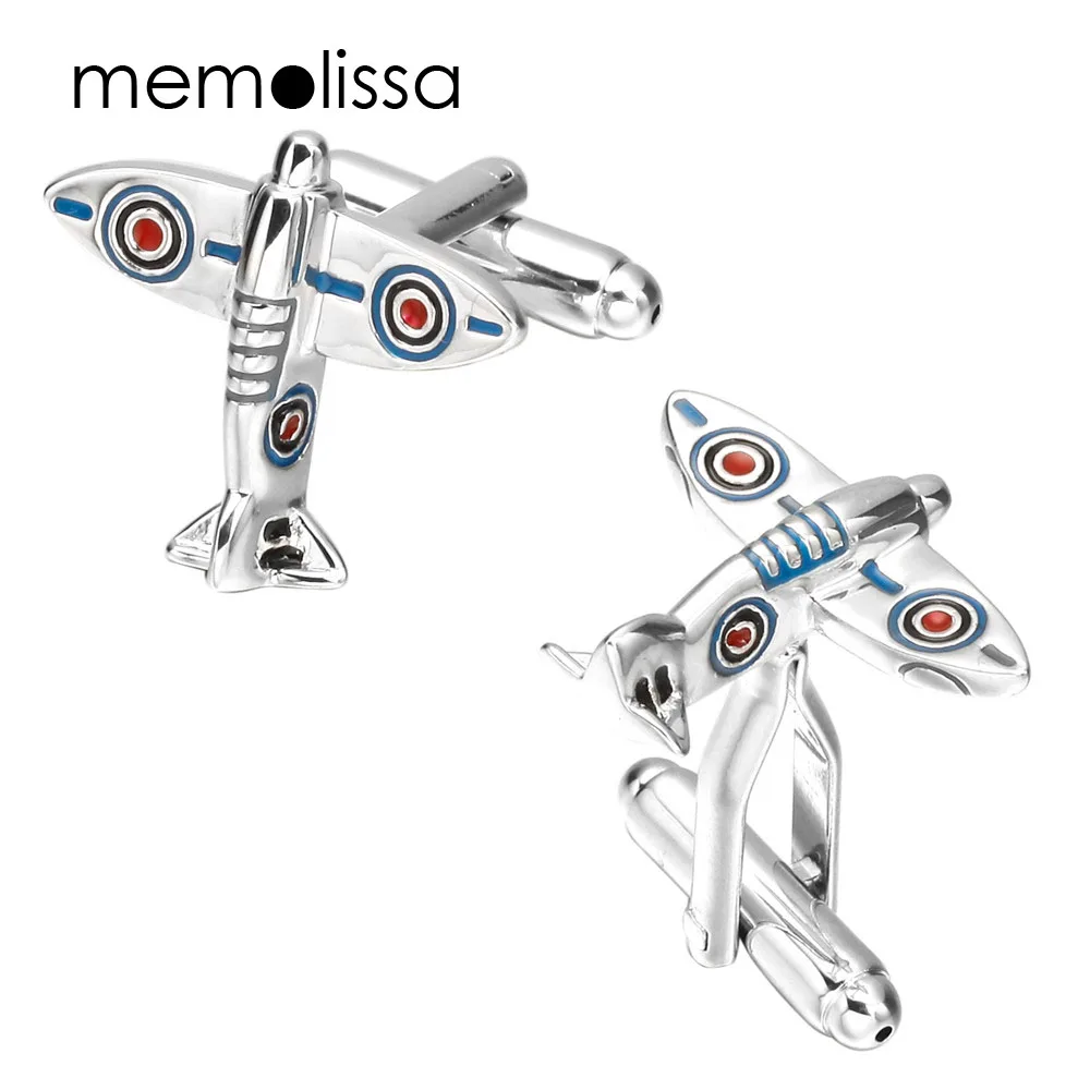 

Memolissa 3 Pairs Aircraft Design Cufflinks Fancy Gifts Cuff Links for Men abotoaduras Shirt Men Jewelry
