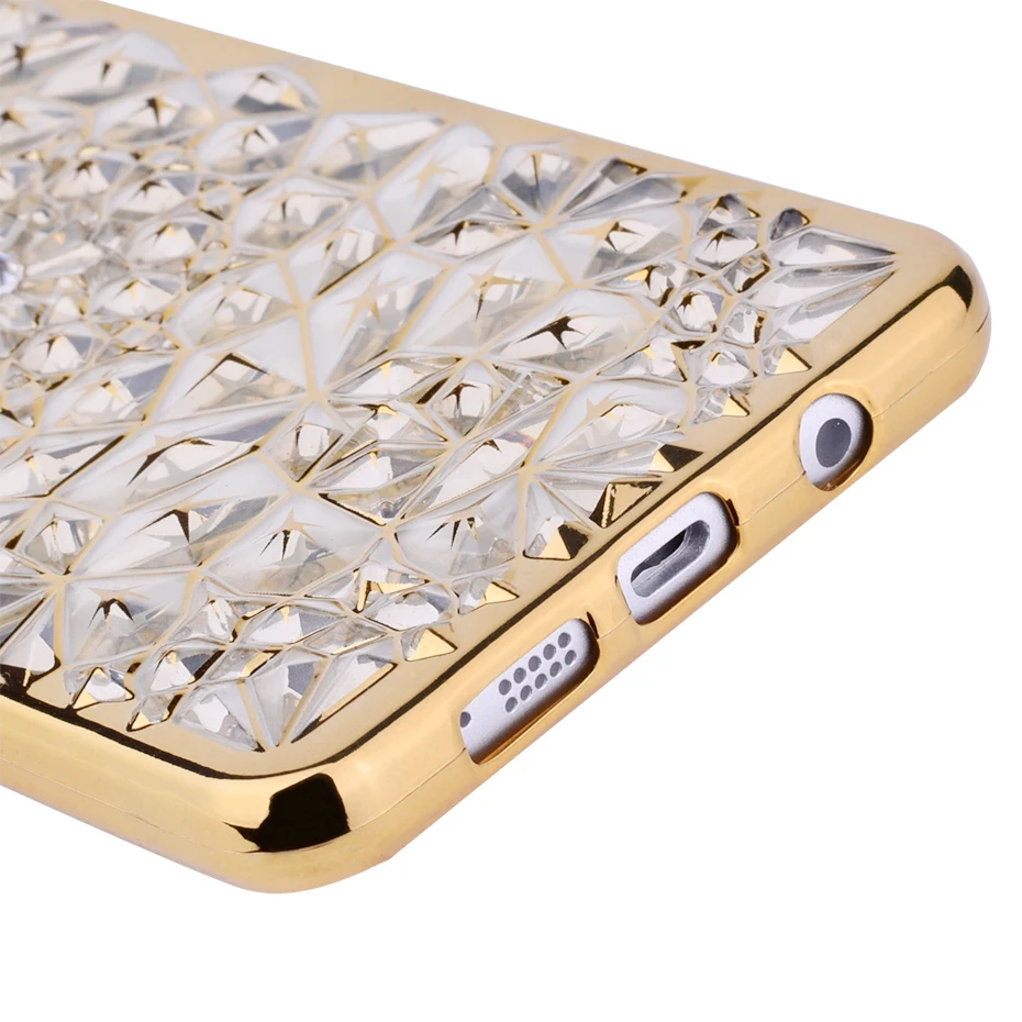 Dagudon Роскошные ТПУ Алмаз чехол для Samsung Galaxy A5 2016 A510F Bling золота мягкий Коке |