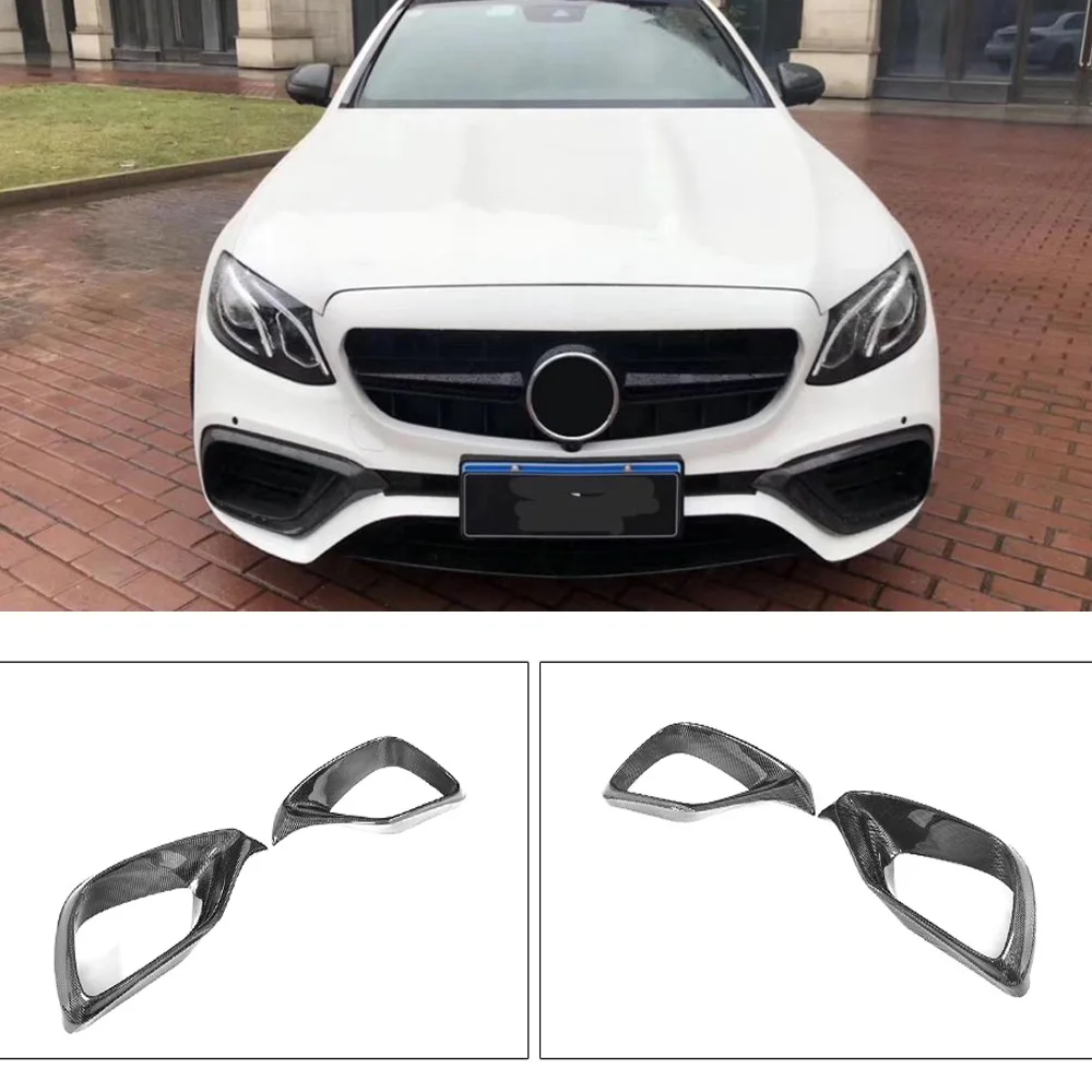 Карбоновая вентиляционная крышка передней противотуманной фары рамка для Mercedes