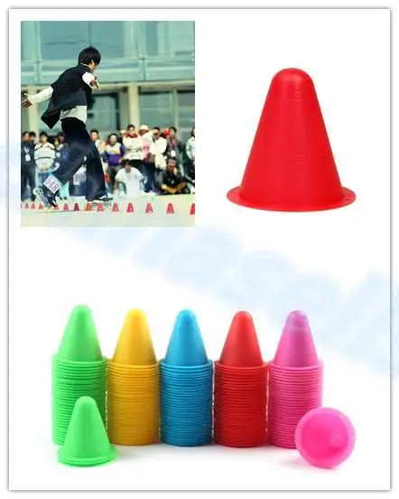 

1600pcs inline skating Skateboard Mark Cup Soccer Rugby Speed training Equipment Space Marker Cones Slalom Roller skate pile cup