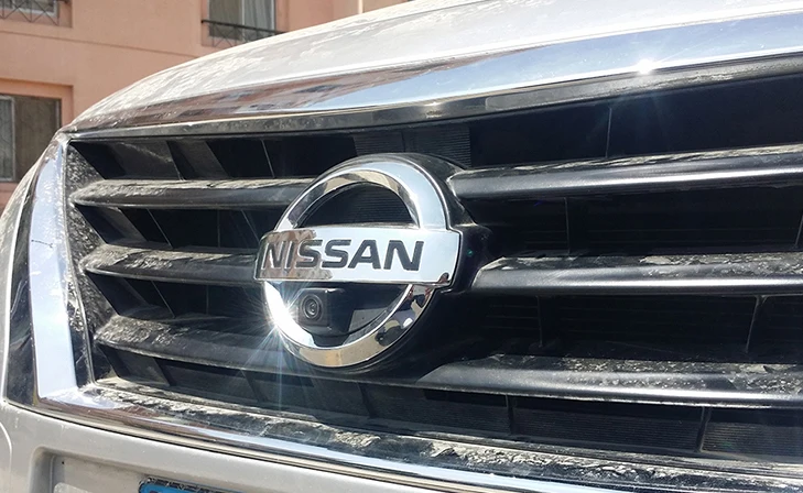 Автомобильная камера с логотипом переднего вида для NISSAN Tiida Pathfinder Fairlady Livina Geniss X