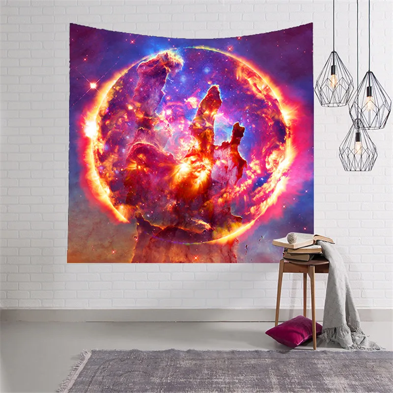 

Digital printed psychedelic tapestries star tapestry beach towel Hanging Wall Tapestry Hippie Retro Home Decor Yoga mat