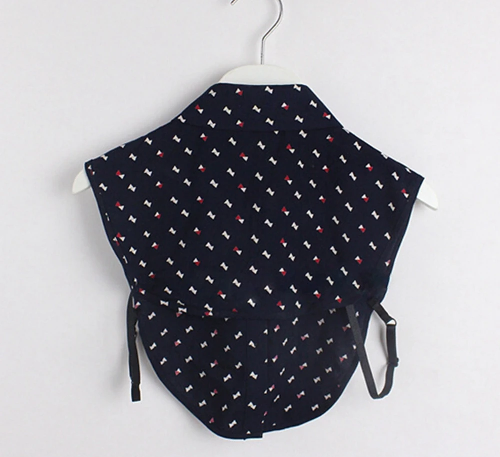 Милый Цветочный Съемный поддельный съемный воротник половина рубашка блузка