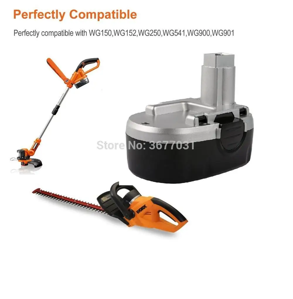 WORX WA3127 18 вольт Ni-Cd 1.5Ah Батарея для Применение в моделях WG150s WG152 WG250 WG541 WG900 WG901 |