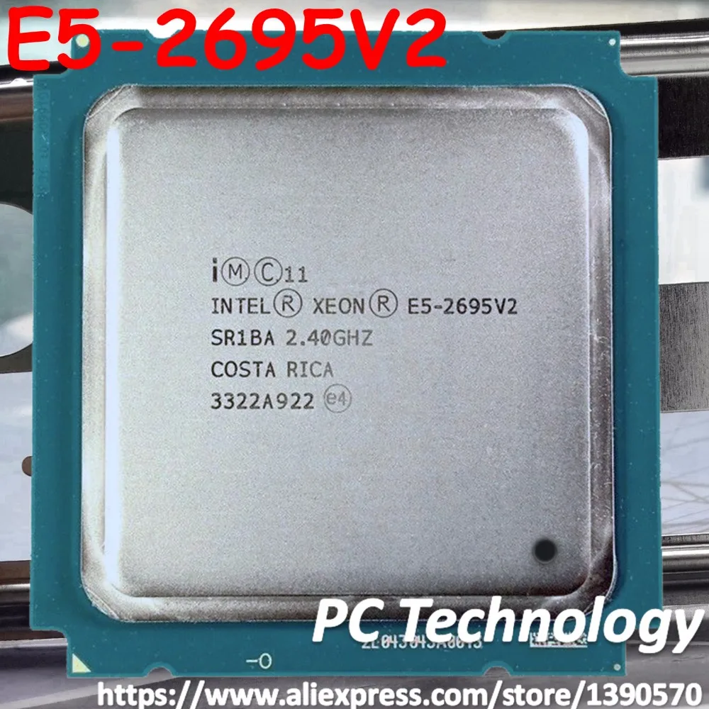 Оригинальный процессор Intel Xeon официальный V2 2 40 ГГц 12 ядер 30 МБ LGA2011 E5 2695V2