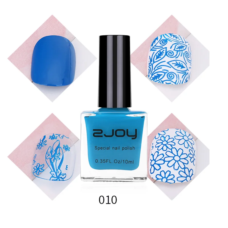10 Дизайн ногтей штамповка лак 10 мл яркие цвета лак сладкий стиль стемпинг ногтей покрытие печать светодиодный светильник лак для ногтей - Цвет: 10