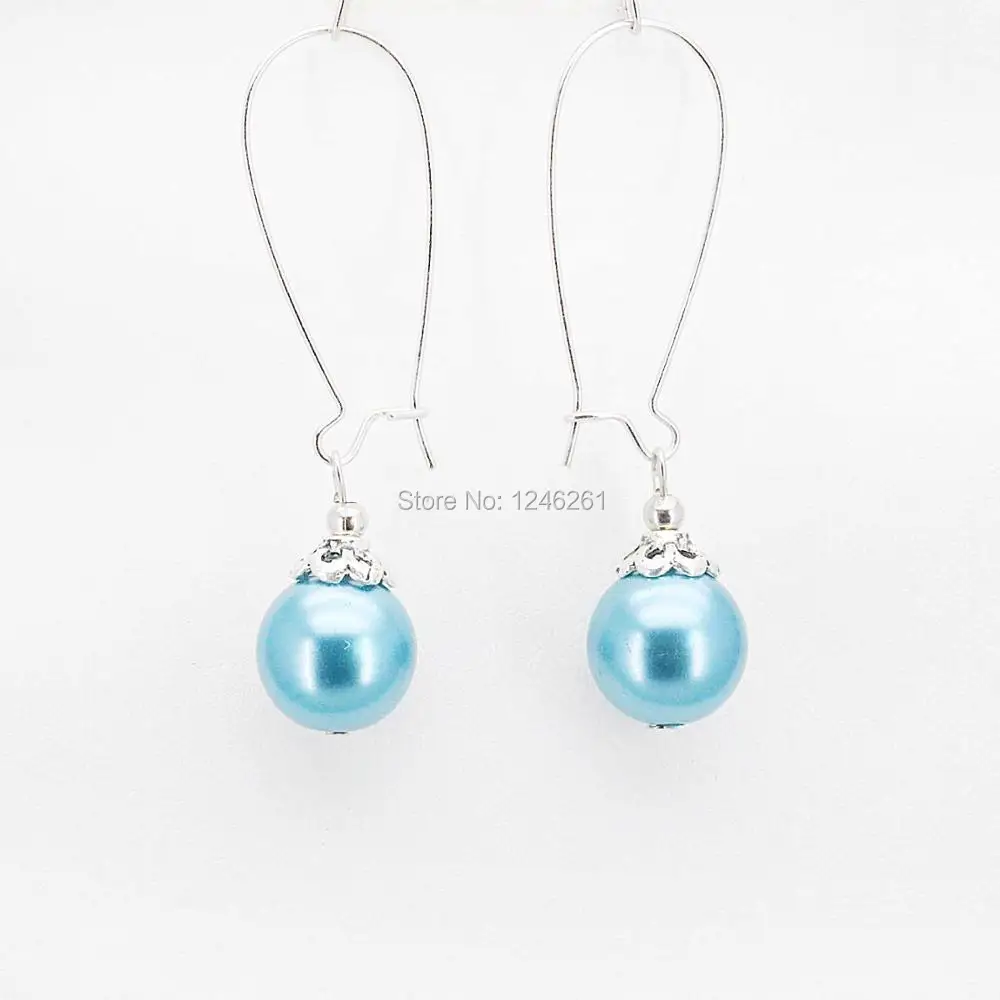 Горячие украшения 10 мм стеклянные жемчужные бусы ожерелье браслет серьги наборы