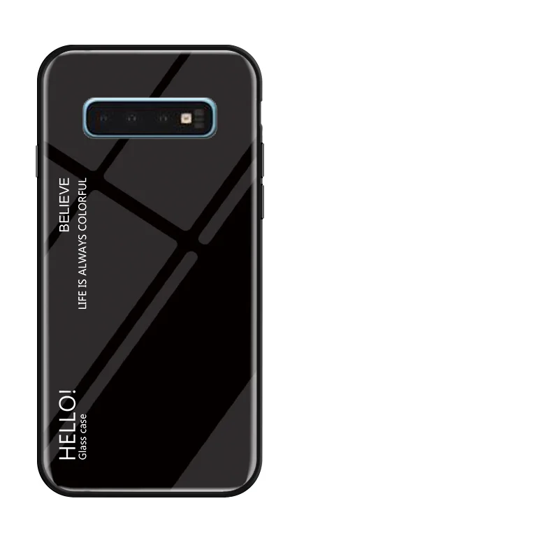 11 Градиент Мрамор Стекло чехол для samsung Galaxy A50 A70 A20 A30 M10 M20 M30 S10 E S8 S9 J4 J6 плюс J8 A9 A7 Note 9 крышка - Цвет: 11