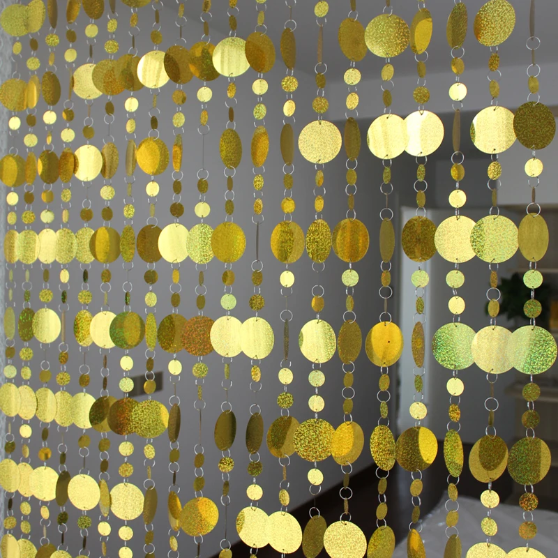 Пайетки для поделок занавески внутреннего декора пластиковые украшения сцены в